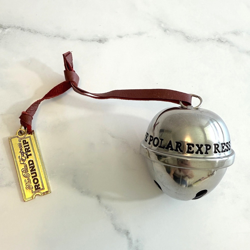 2015 Polar Express Bell Hallmark Keepsake Ornament with Ticket Tag